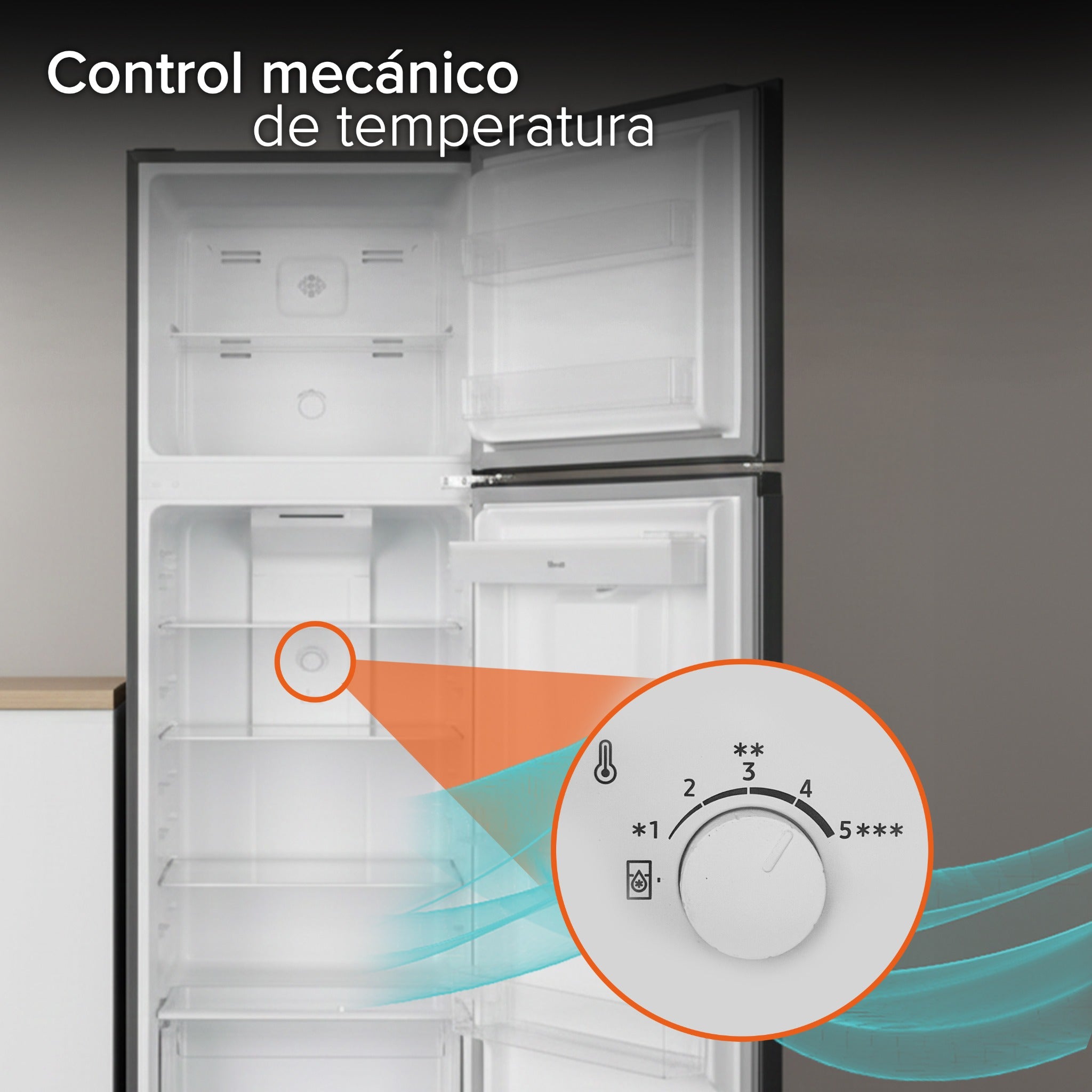 White Westinghouse Refrigerador 12 pies Top Mount 334 L Inverter automático 2 puertas con congelador control mecánico de temperatura despachador de agua puerta reversible luz interior