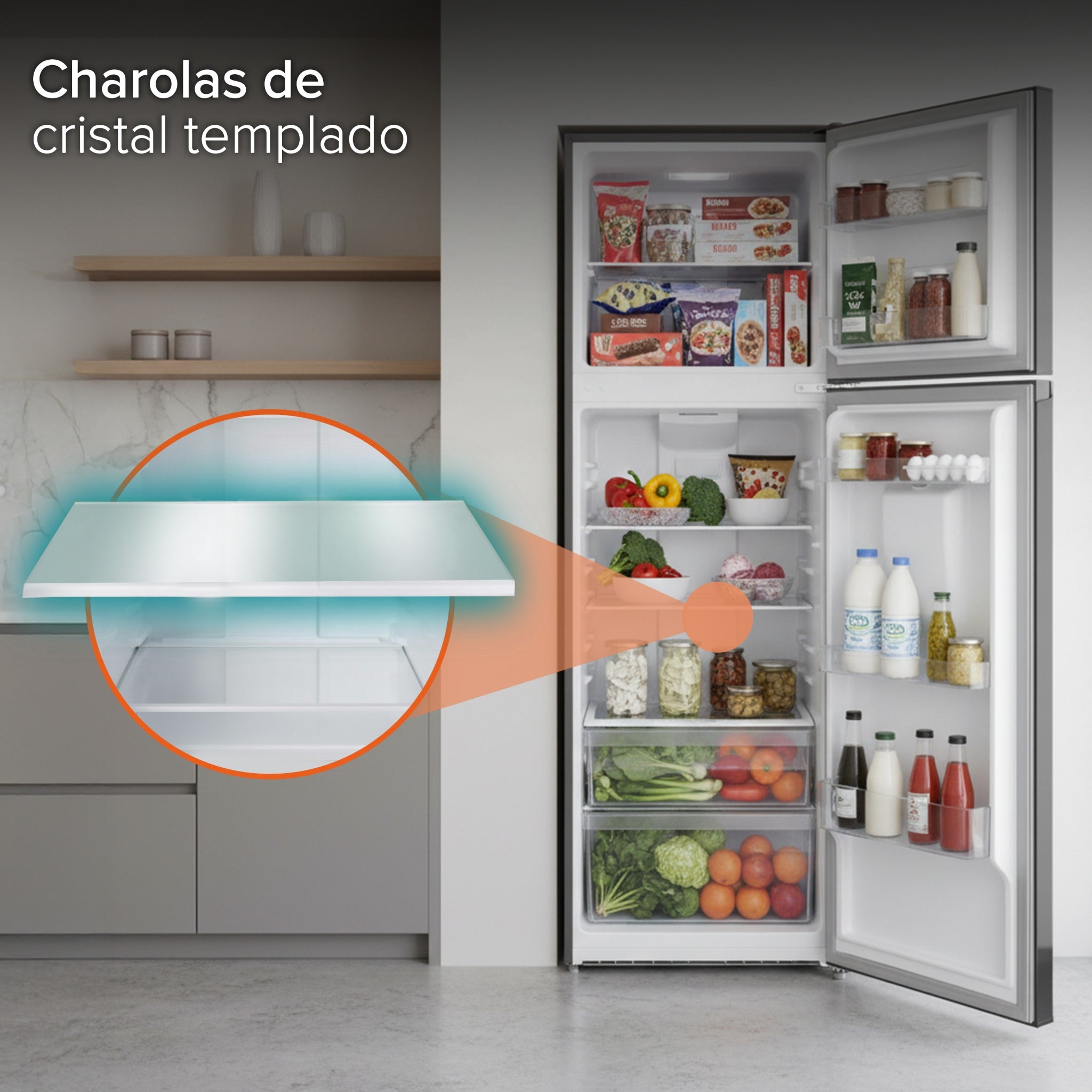 White Westinghouse Refrigerador 9 pies Top Mount 247 L Inverter automático 2 puertas con congelador control mecánico de temperatura despachador de agua puerta reversible luz interior