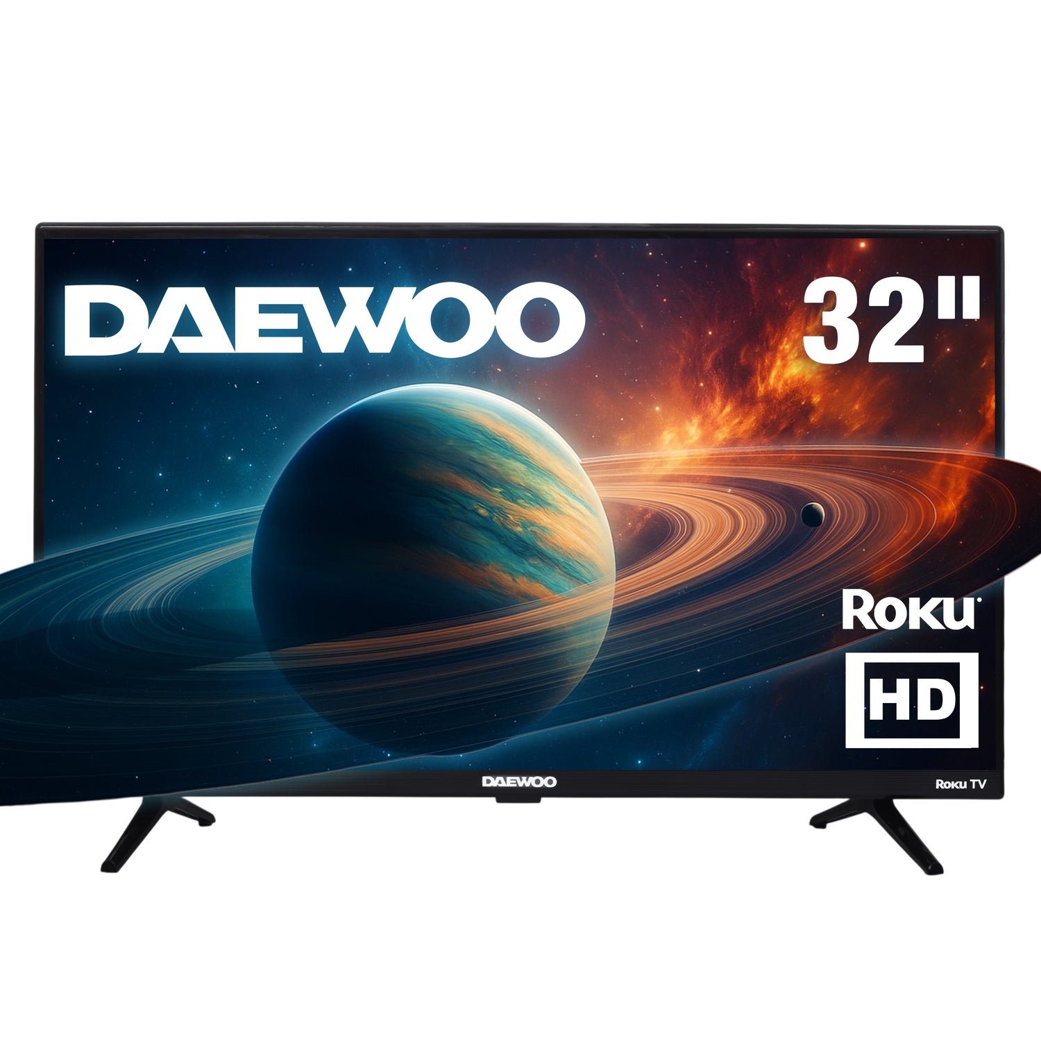 Daewoo Pantalla Smart TV 32 Pulgadas HD LED Roku TV Netflix YouTube Prime Video  Modelo DAW32R