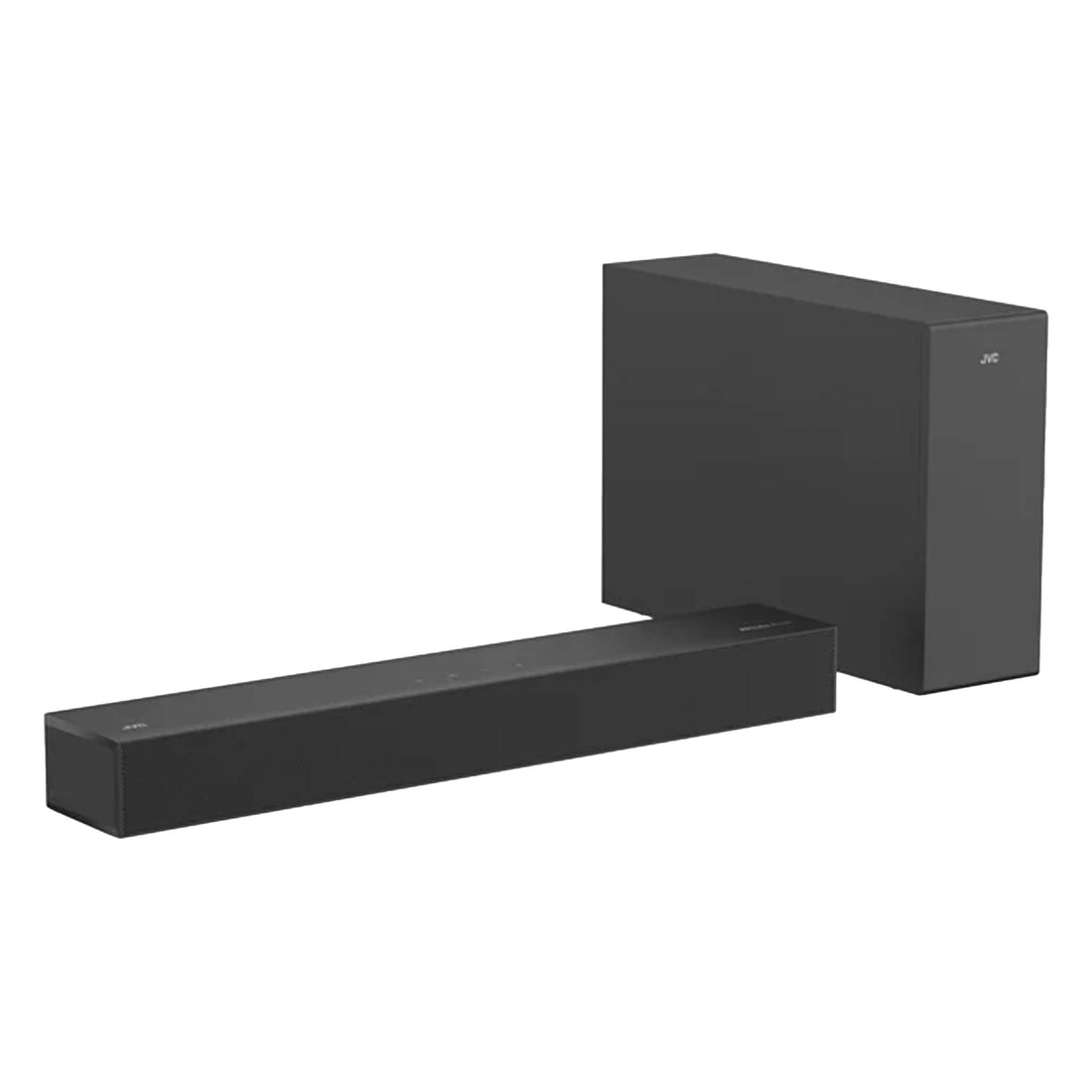 JVC Soundbar 2.1 canales con Subwoofer inalámbrico Dolby Atmos Bluetooth 5.3 HDMI ARC Optical Input Roku TV Ready Modelo SB542R