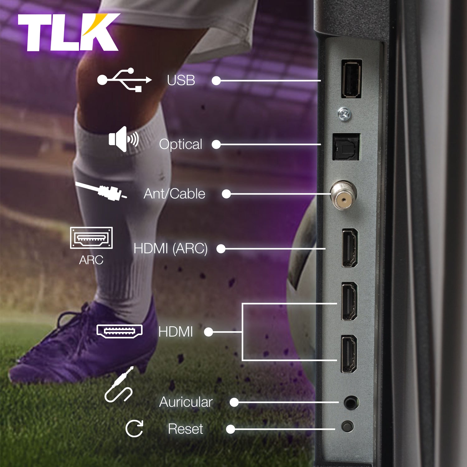 TLK Pantalla 40" Smart TV Roku | HDMI | Dolby Audio.