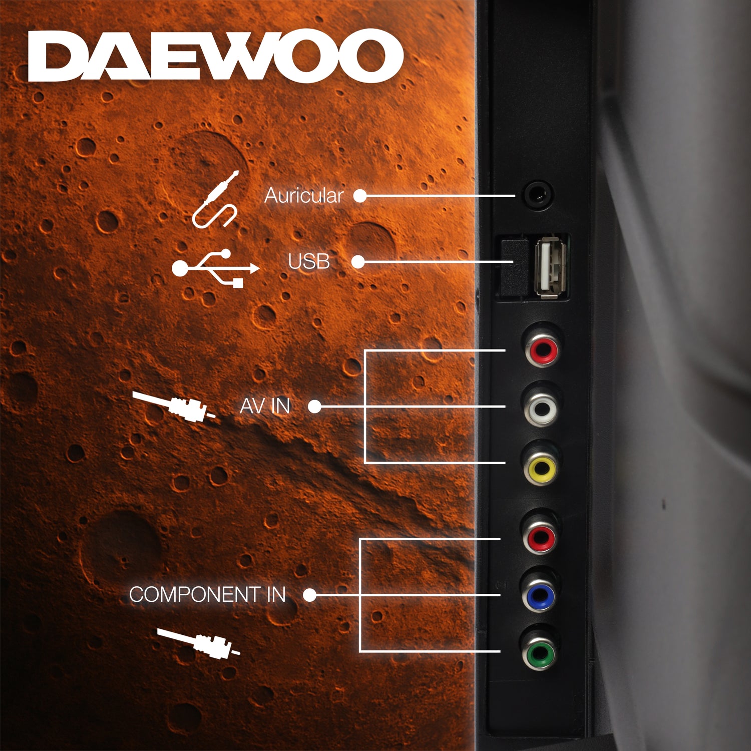 Daewoo TV 32 pulgadas  HD LED  Linux OS  Dolby Audio  WiFi  3 HDMI 2 USB AV Modelo DAW32H