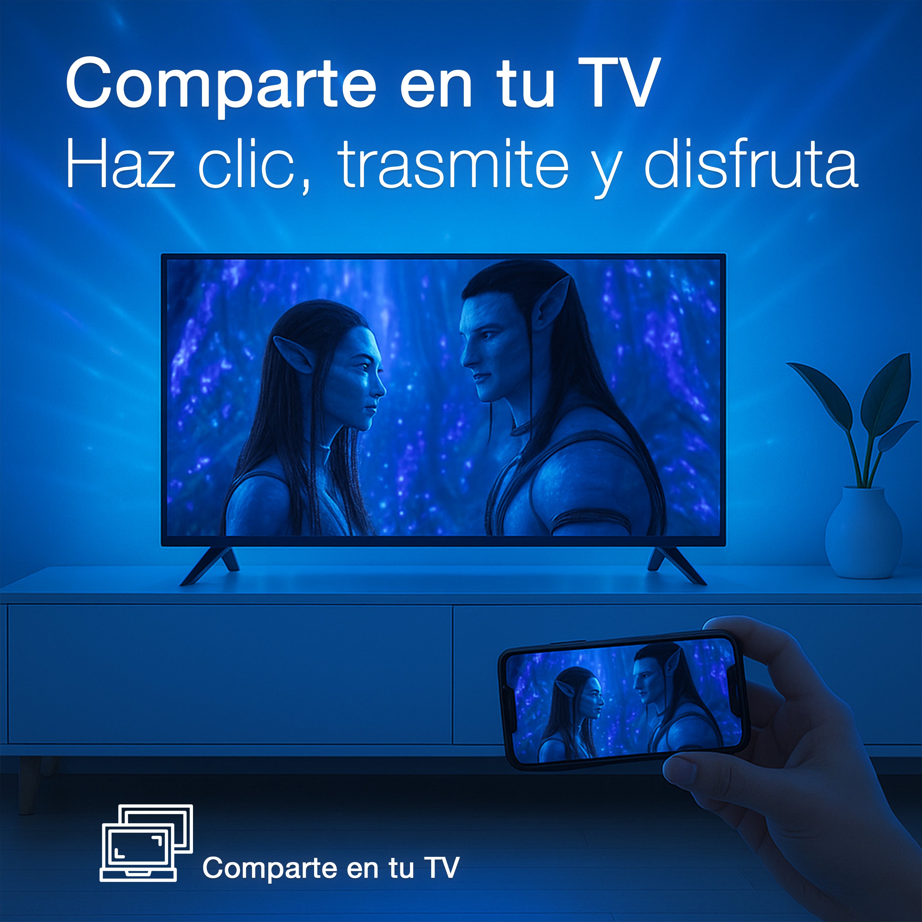 JVC Pantalla Smart TV 50 pulgadas 4K UHD LED Frameless Roku TV Netflix YouTube Prime Video Modelo SI50URF