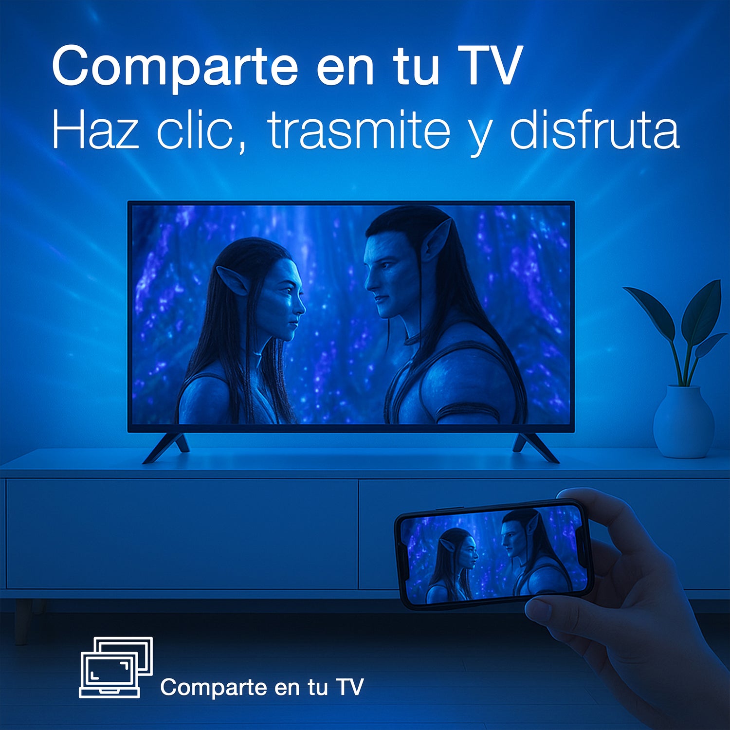 JVC Pantalla Smart TV 86 pulgadas 4K UHD LED Frameless Roku TV WiFi 4 HDMI 2 USB AV Netflix YouTube Prime Video Modelo SI86URF