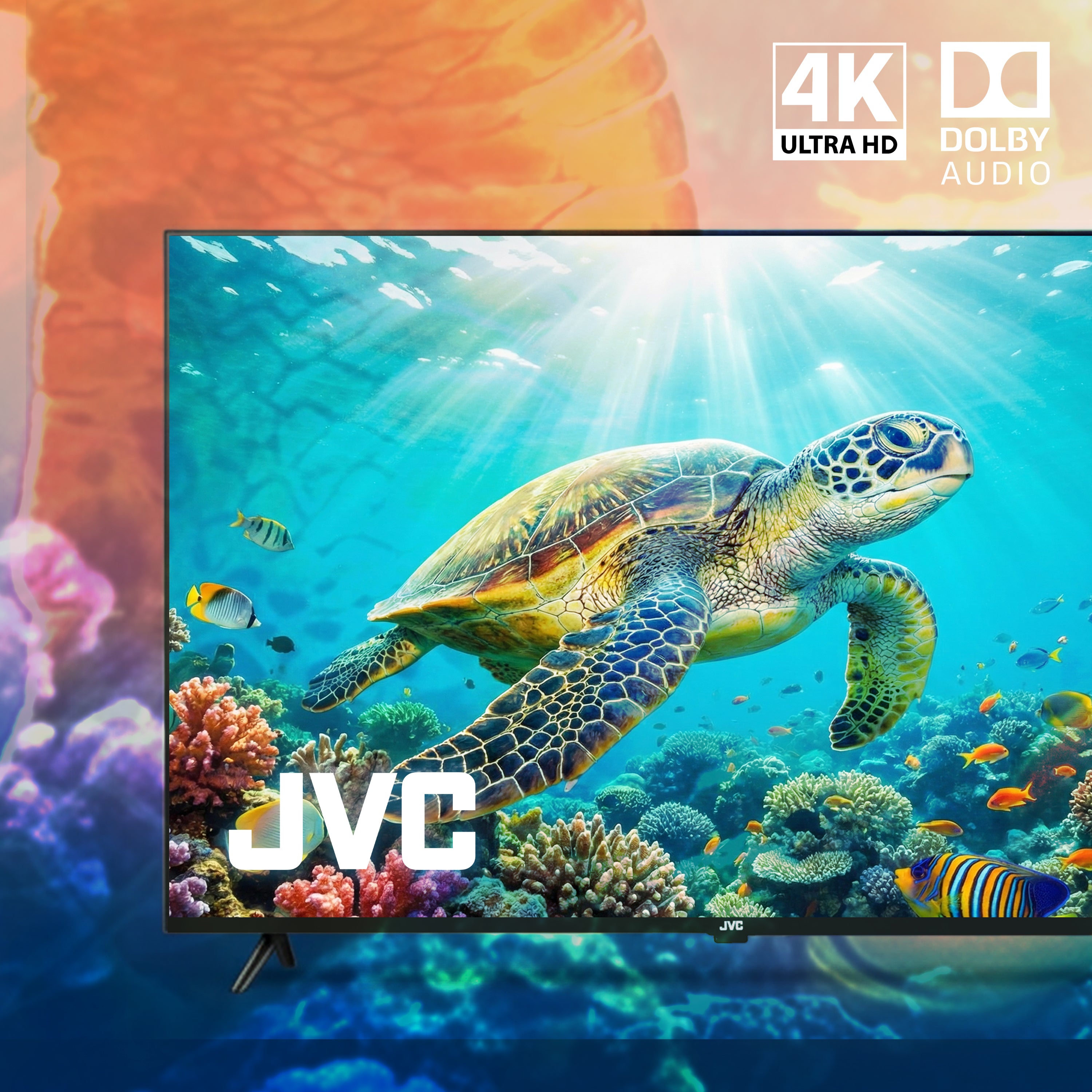 JVC Pantalla Smart TV 65 pulgadas 4K UHD LED Frameless Roku TV Dolby Audio WiFi 4 HDMI 2 USB AV Netflix YouTube Prime Video Modelo SI65URF