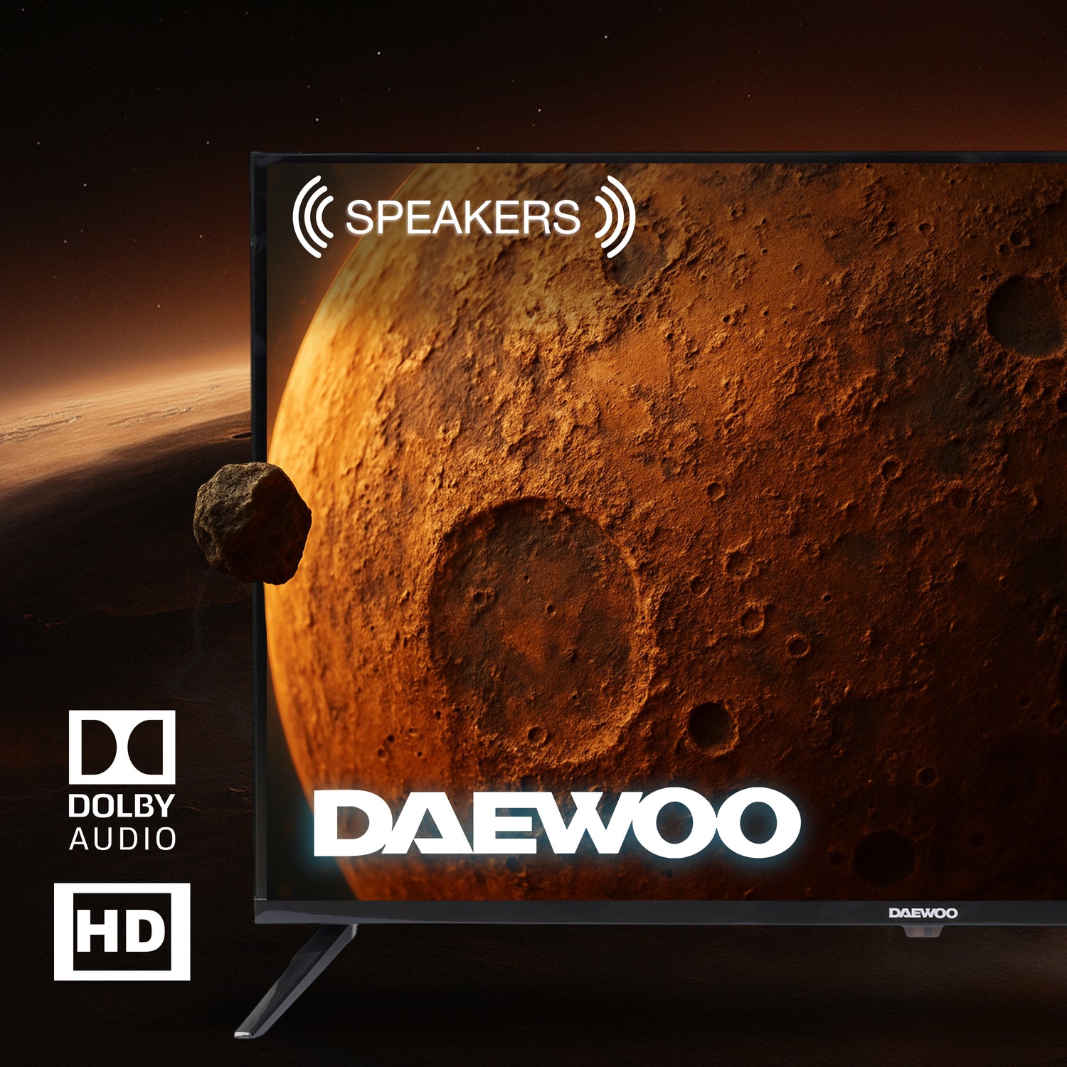 Daewoo TV 32 pulgadas  HD LED  Linux OS  Dolby Audio  WiFi  3 HDMI 2 USB AV Modelo DAW32H