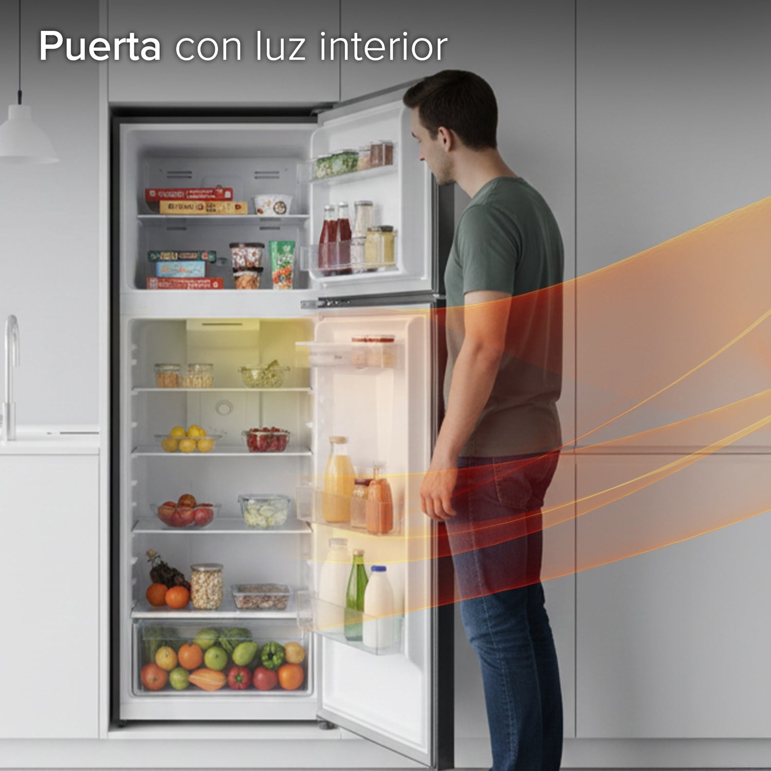 White Westinghouse Refrigerador 12 pies Top Mount 334 L Inverter automático 2 puertas con congelador control mecánico de temperatura despachador de agua puerta reversible luz interior