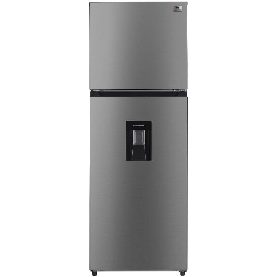 White Westinghouse Refrigerador 9 pies Top Mount 247 L Inverter automático 2 puertas con congelador control mecánico de temperatura despachador de agua puerta reversible luz interior