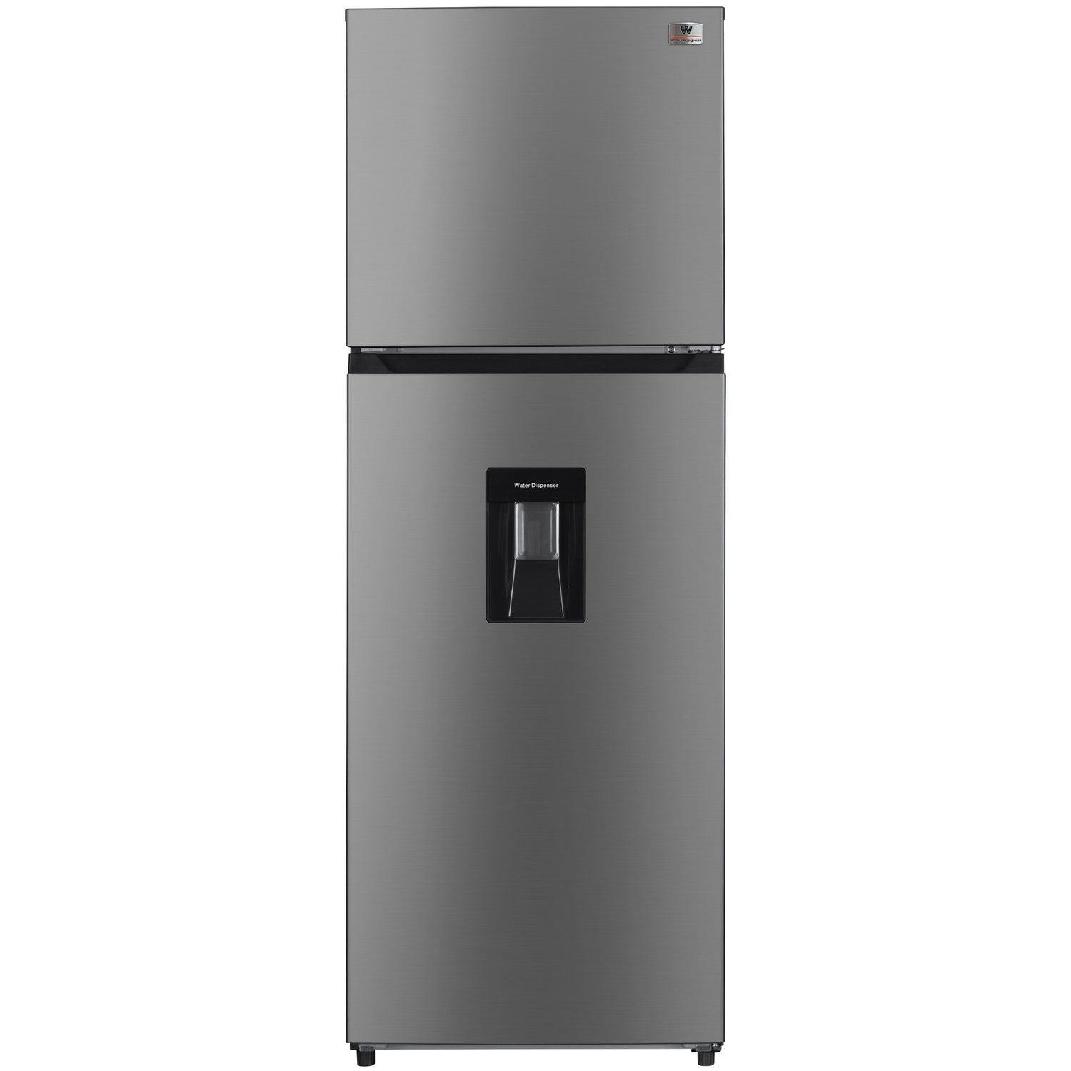White Westinghouse Refrigerador 9 pies Top Mount 247 L Inverter automático 2 puertas con congelador control mecánico de temperatura despachador de agua puerta reversible luz interior