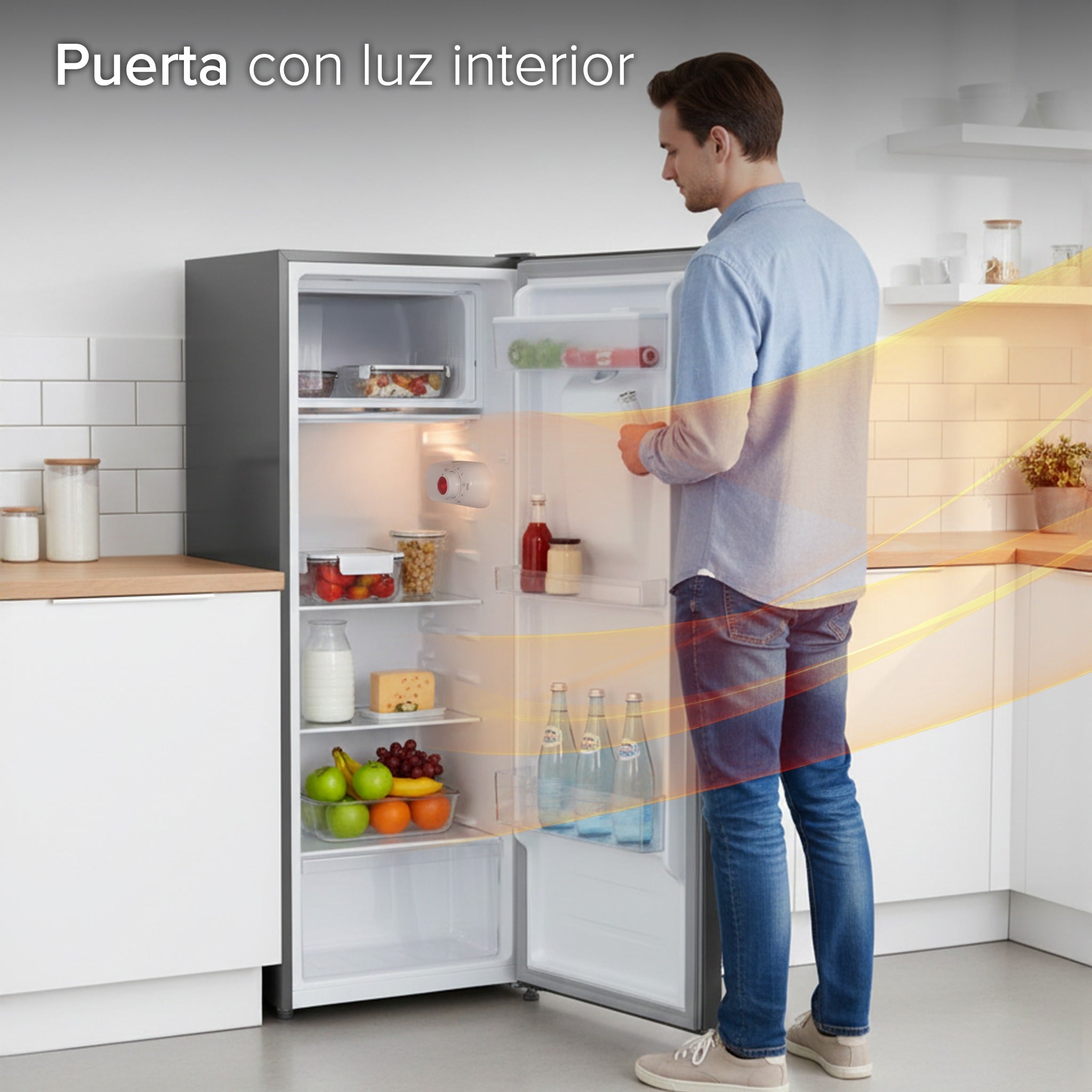 White Westinghouse Refrigerador Frigobar 6.1 pies 170L Modelo WWCR07170LHSWD Congelador interno Defrost despachador de agua control mecánico parrillas de vidrio templado