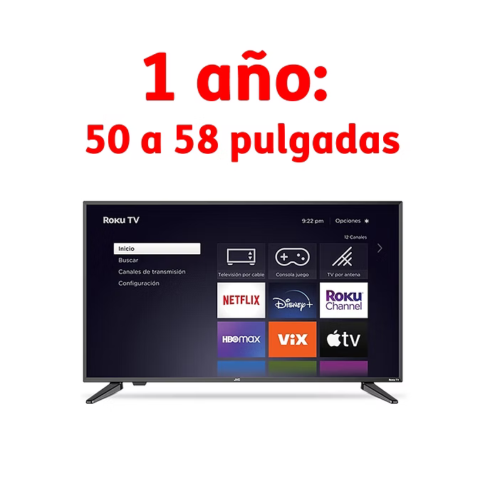Garantía 1 año - 50 a 58 pulgadas